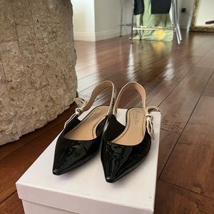 Dior Patent Leather J'Adior slingback ballerina flats